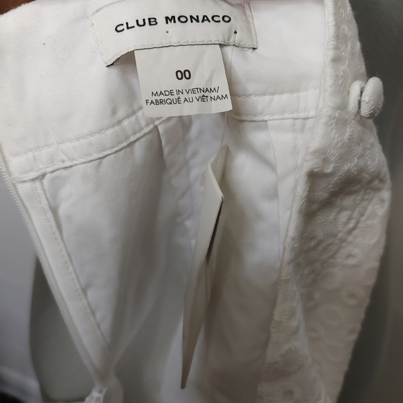CLUB Monaco Marnee eyelet shorts size 00 - Picture 9 of 13